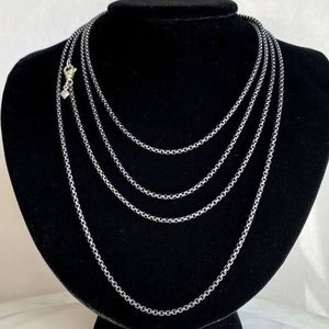 Authentic David Yurman 72 inch Box Chain Silver/ 14k